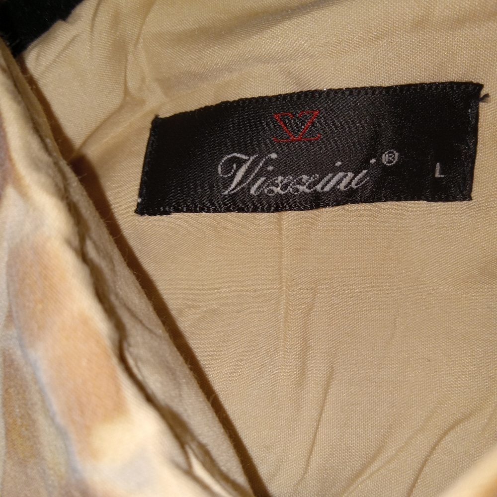 Vizzini Multi Colored, Textured & Pattern Shirt Large - Picture 4 of 10